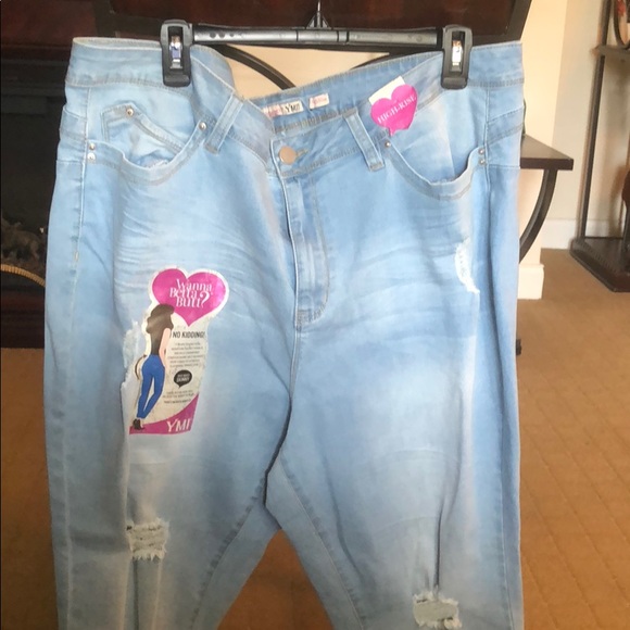 YMI Denim - PLUS SIZE HIGH WAISTED SKINNY JEANS